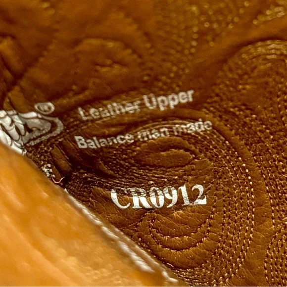 Justin Brown Leather Western Cowboy Boots Embroidered Women’s 8 - Picture 7 of 7